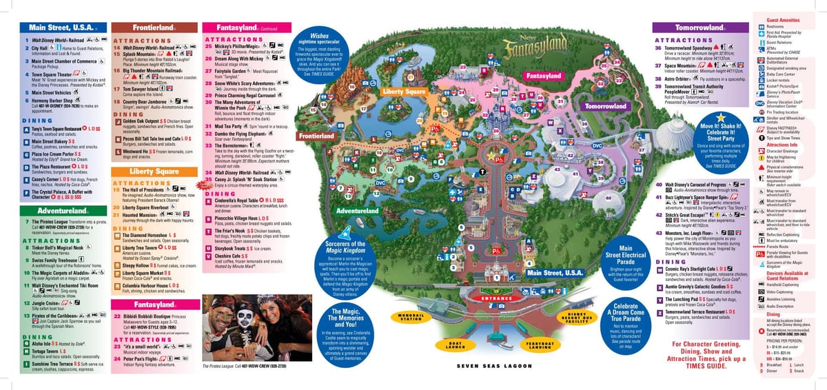 Disney World map Magic Kingdom