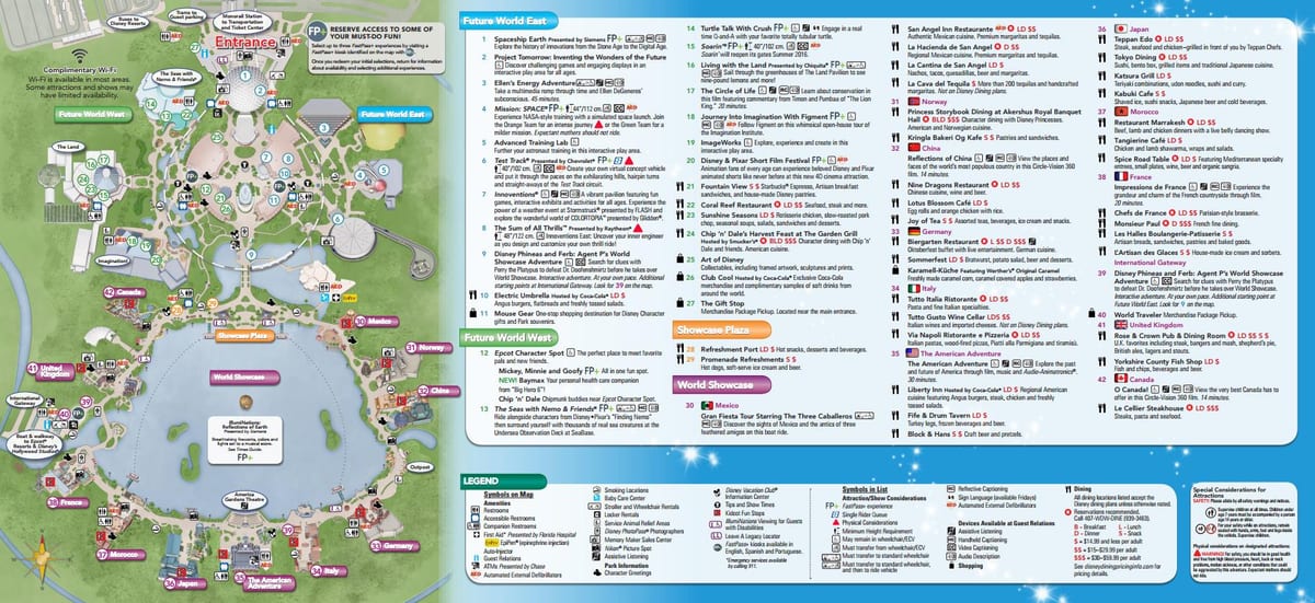 EPCOT Orlando mappa