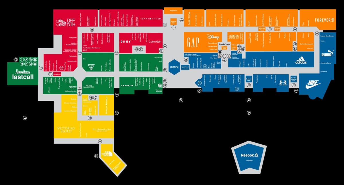 premium outlet Orlando mappa