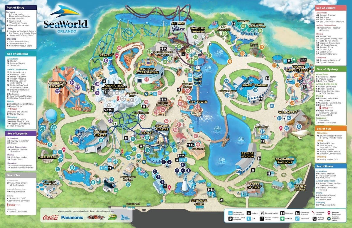 mappa di Seaworld
