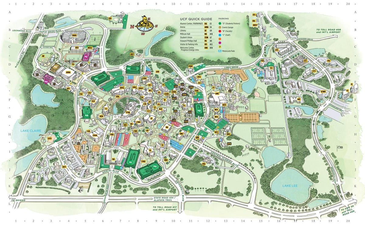 mappa di UCF