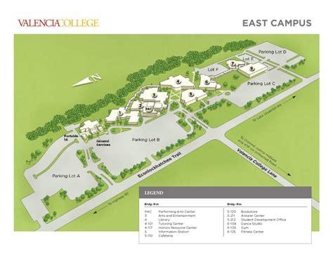 Il Valencia college est mappa del campus